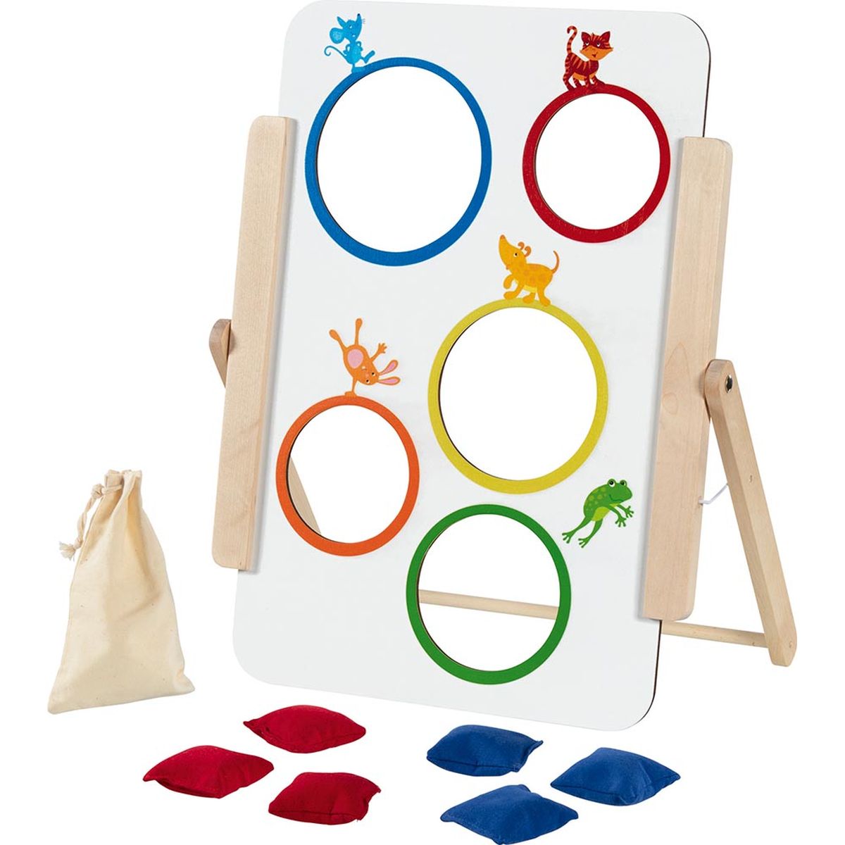 Zielwurfspiel für Klein und Groß, beidseitig bespielbar