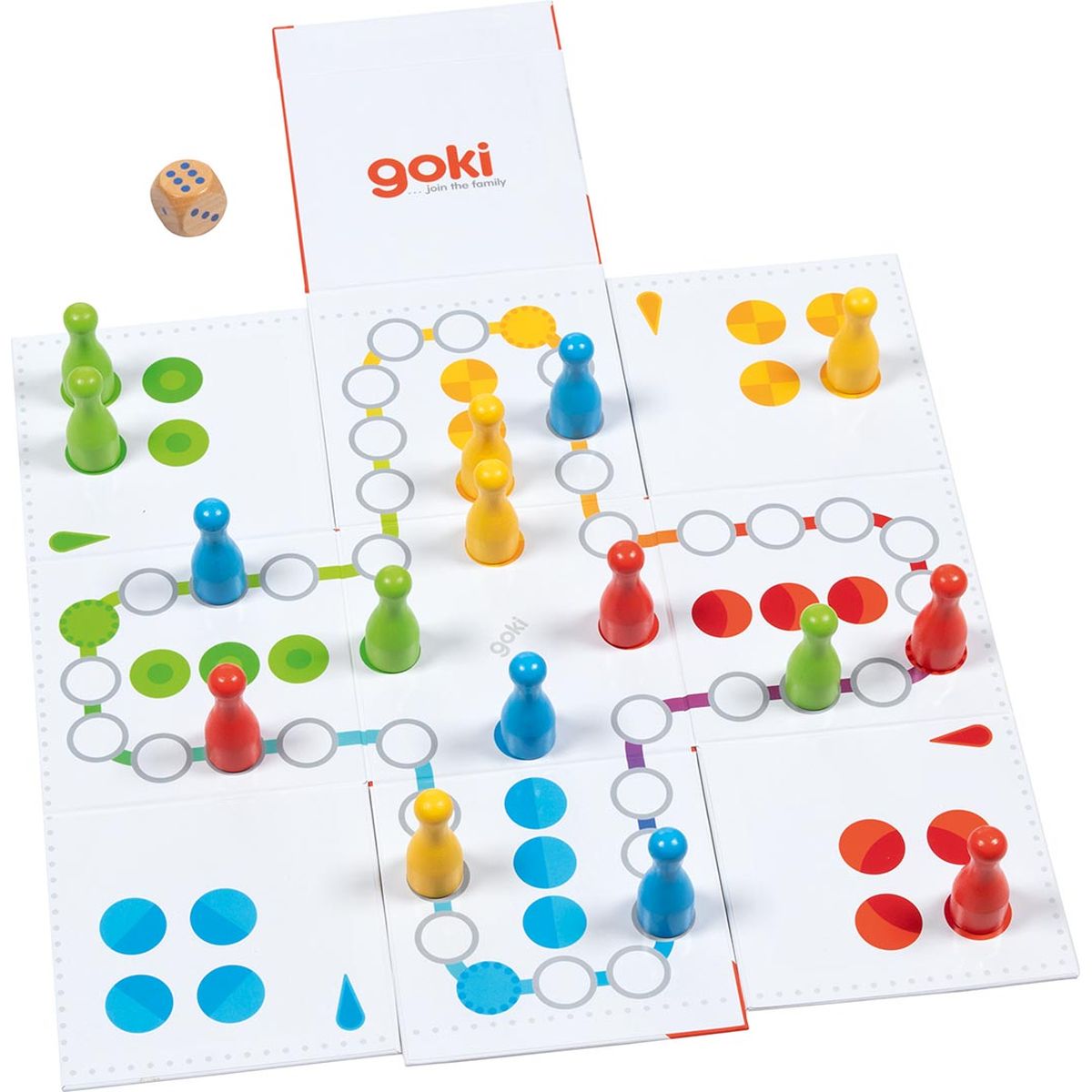 XXL Ludo im Würfel zum Aufklappen