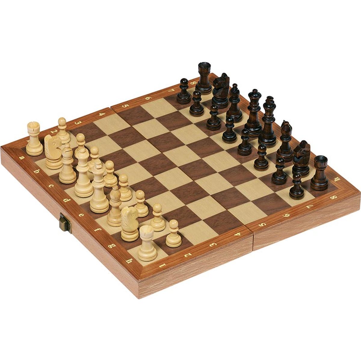 Schachspiel in Holzklappkassette