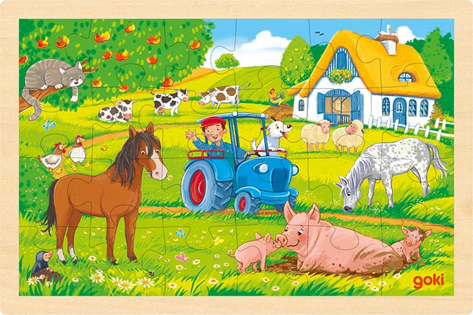 Einlegepuzzle Bauernhof
