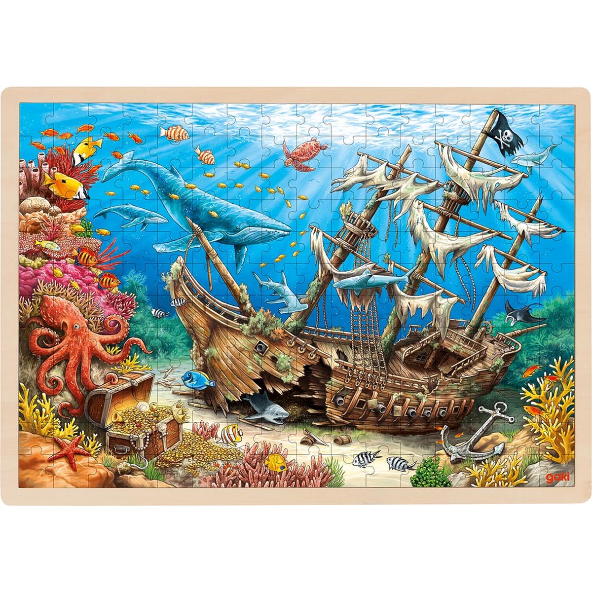Einlegepuzzle Versunkenes Schiff, Santa Elena