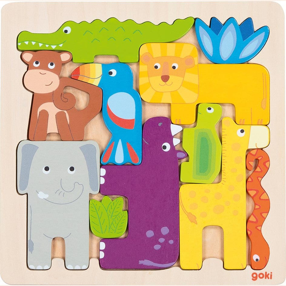 Einlegepuzzle Safari