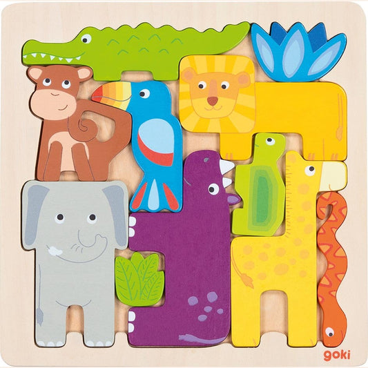 Einlegepuzzle Safari