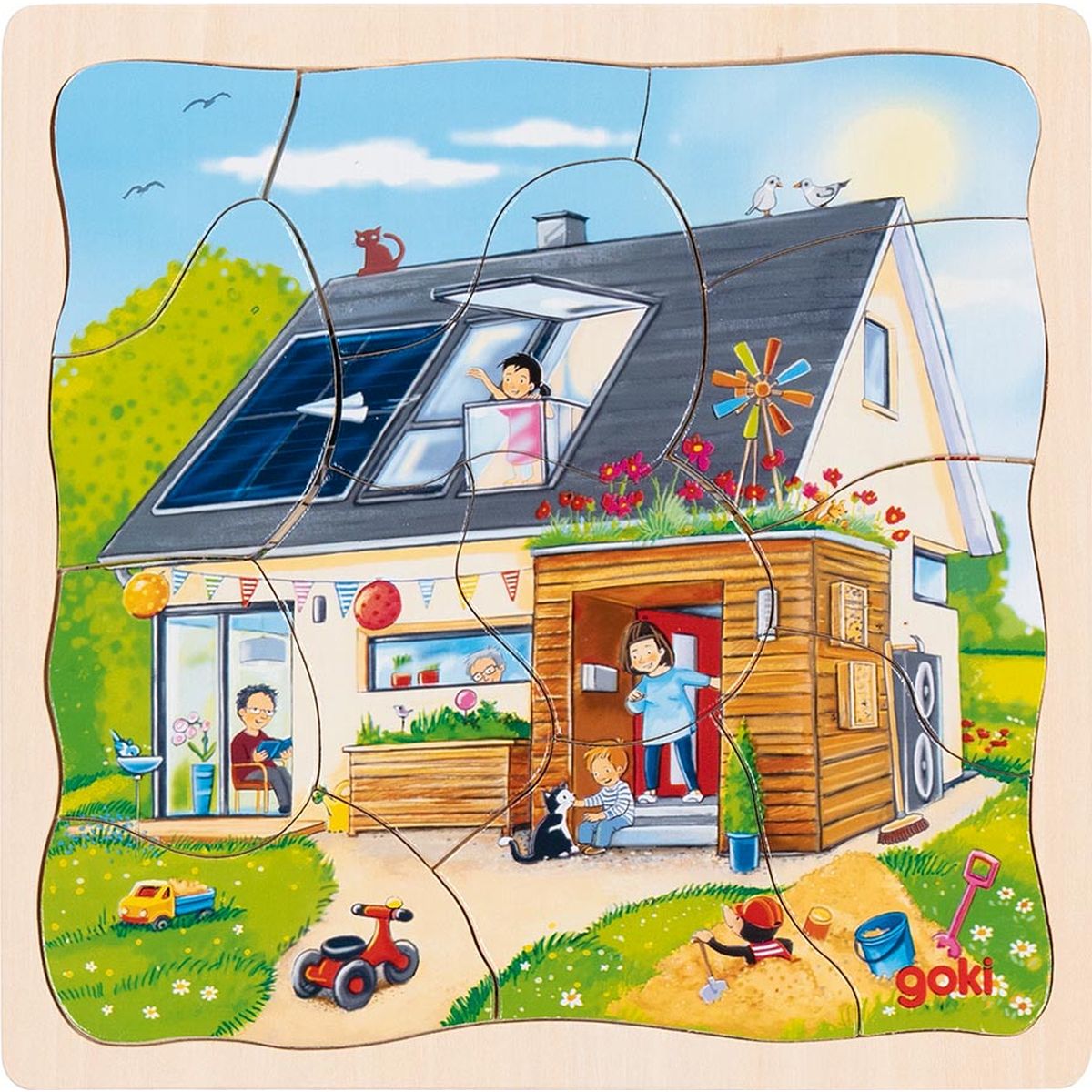 Schichtenpuzzle Wir bauen ein Haus