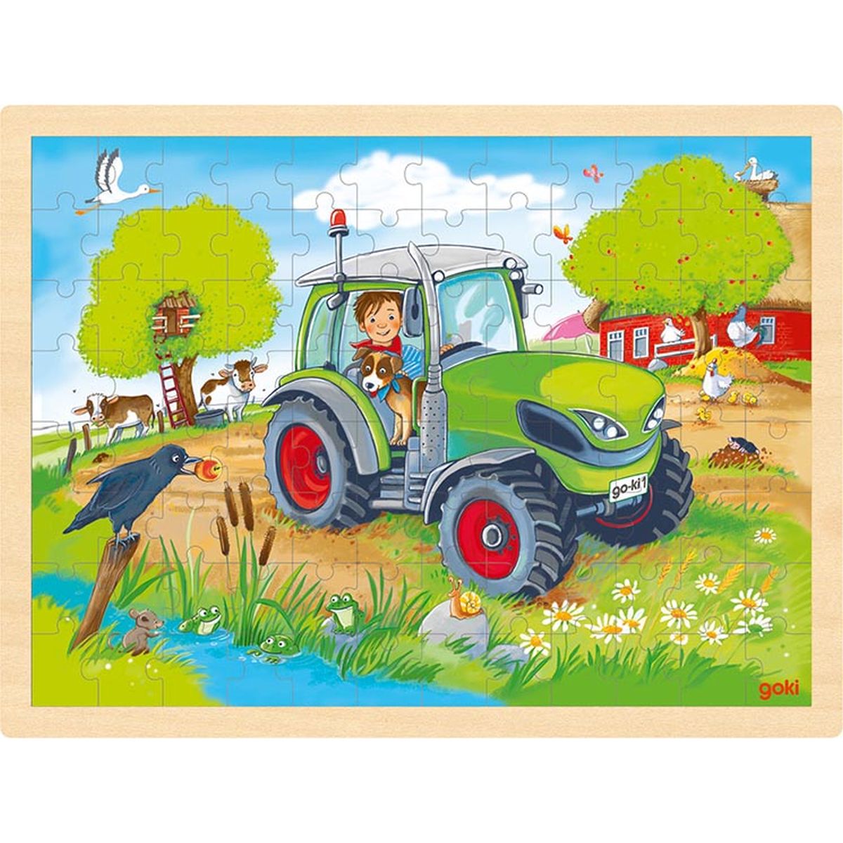 Einlegepuzzle Traktor