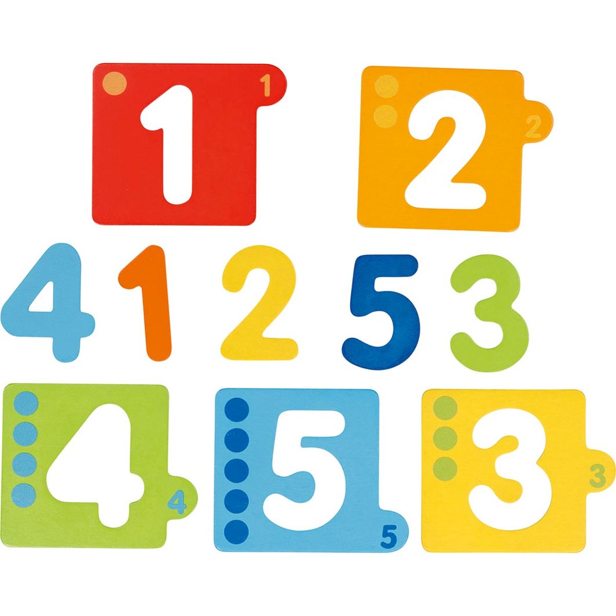 Schichtenpuzzle Zahlen