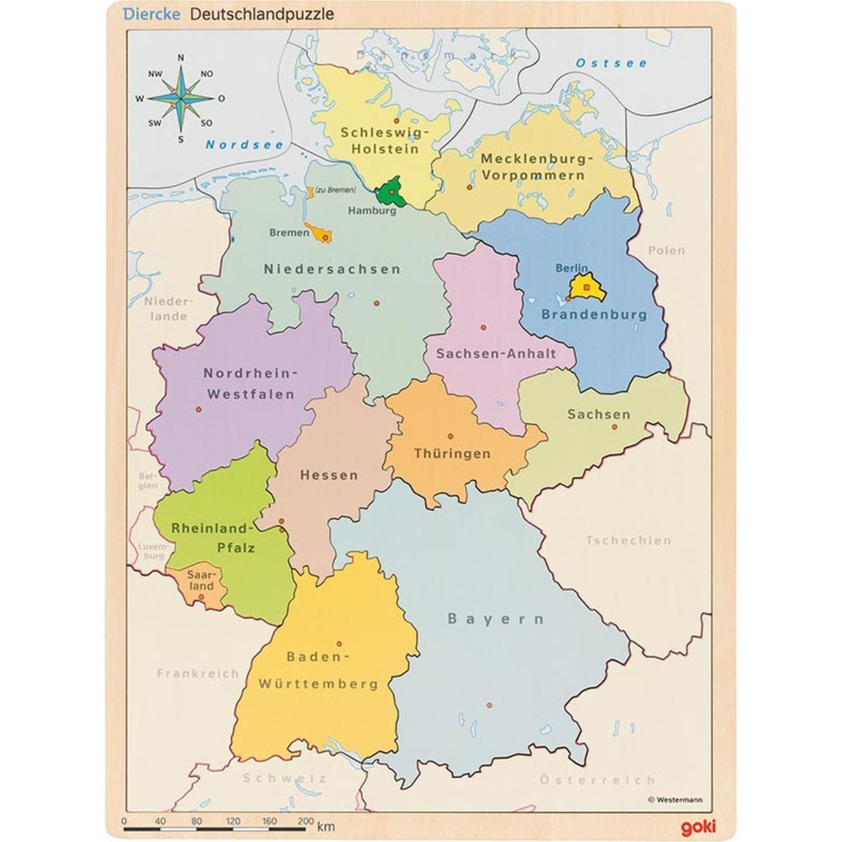Schichtenpuzzle Deutschland