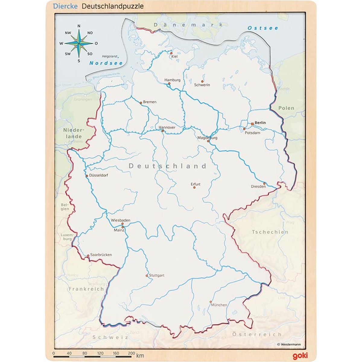 Schichtenpuzzle Deutschland