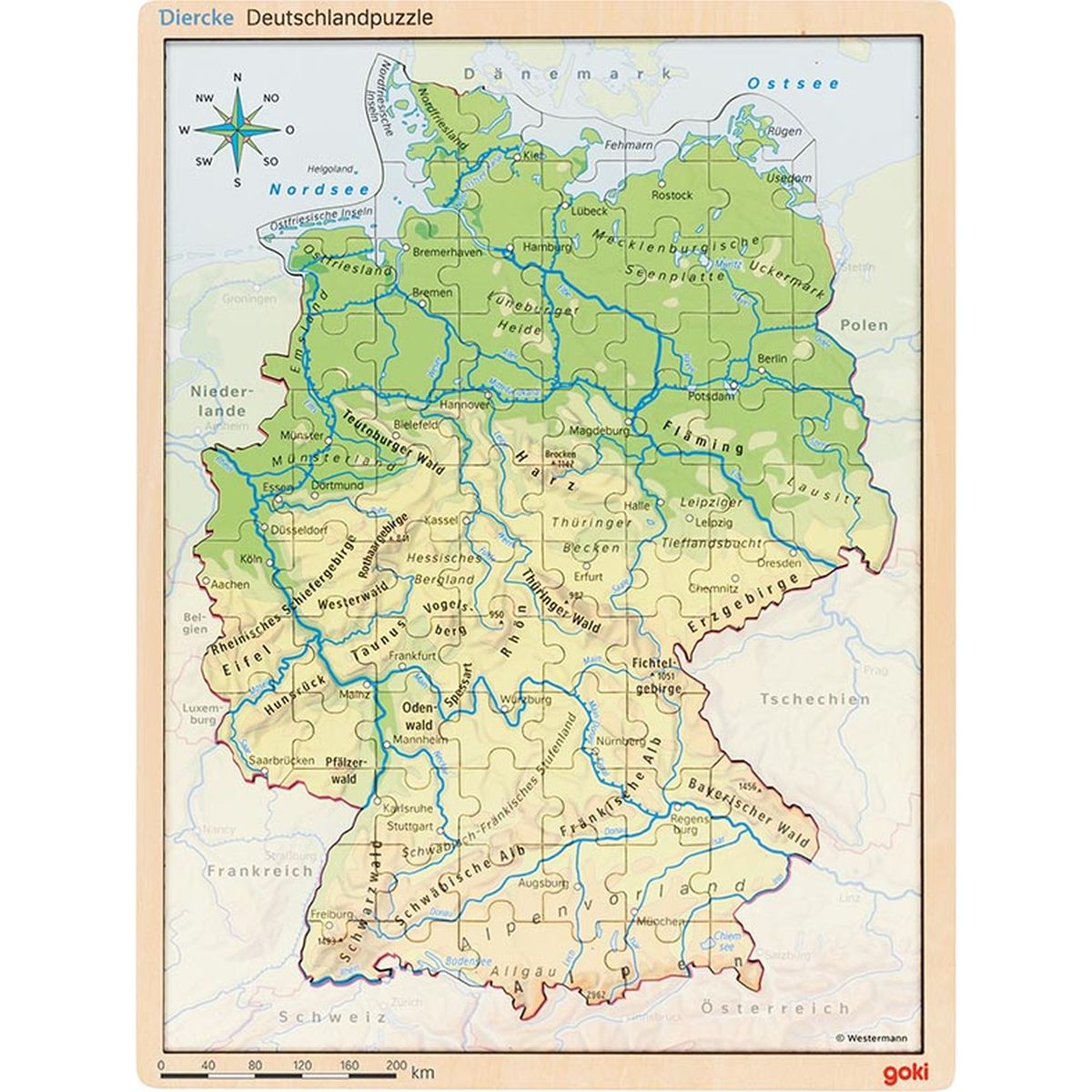 Schichtenpuzzle Deutschland