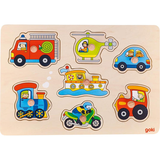 Steckpuzzle Verkehrsmittel