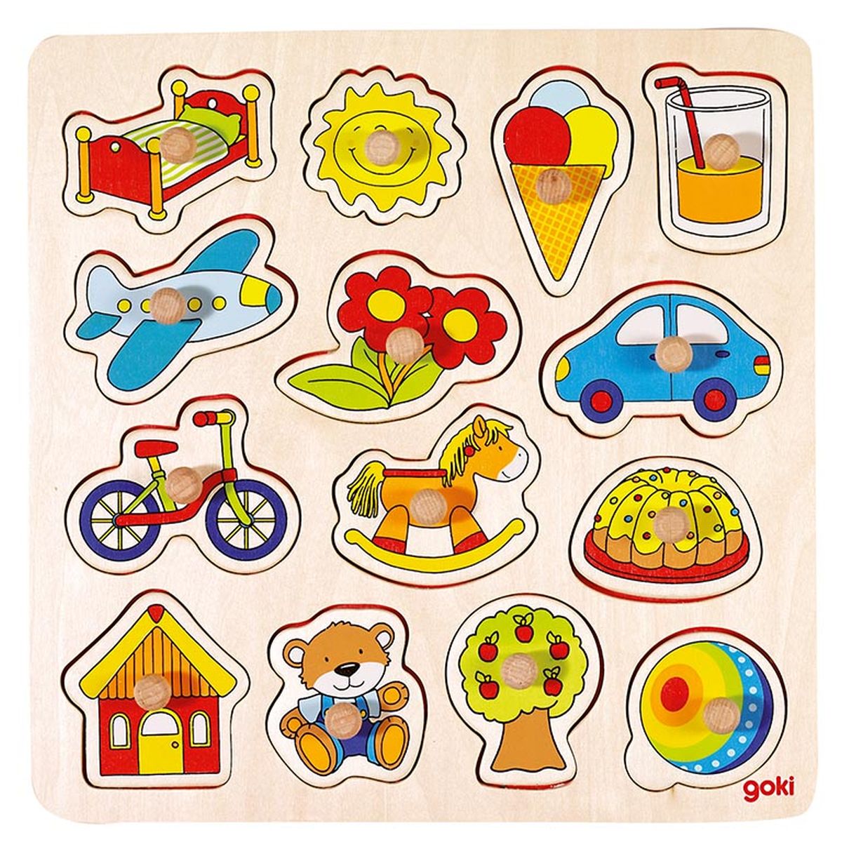 Steckpuzzle Schaukelpferd, Ball, ...