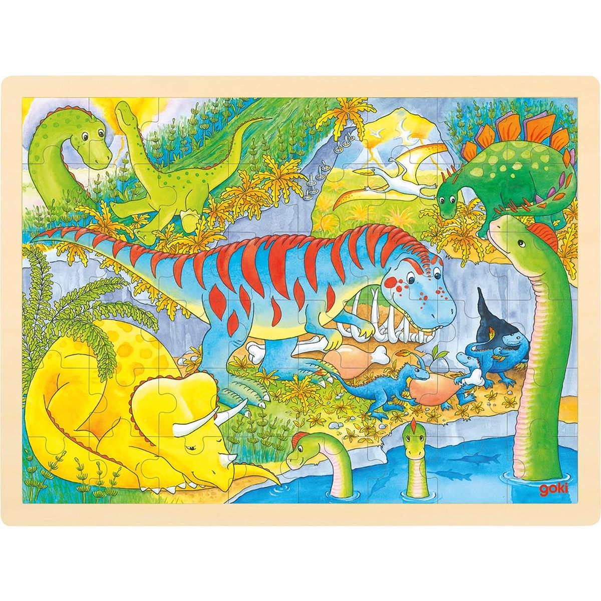 Einlegepuzzle Dinosaurier