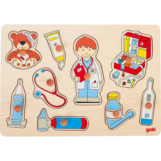 Steckpuzzle Besuch beim Arzt