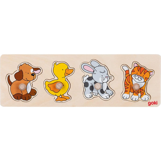 Steckpuzzle Hund, Ente,...