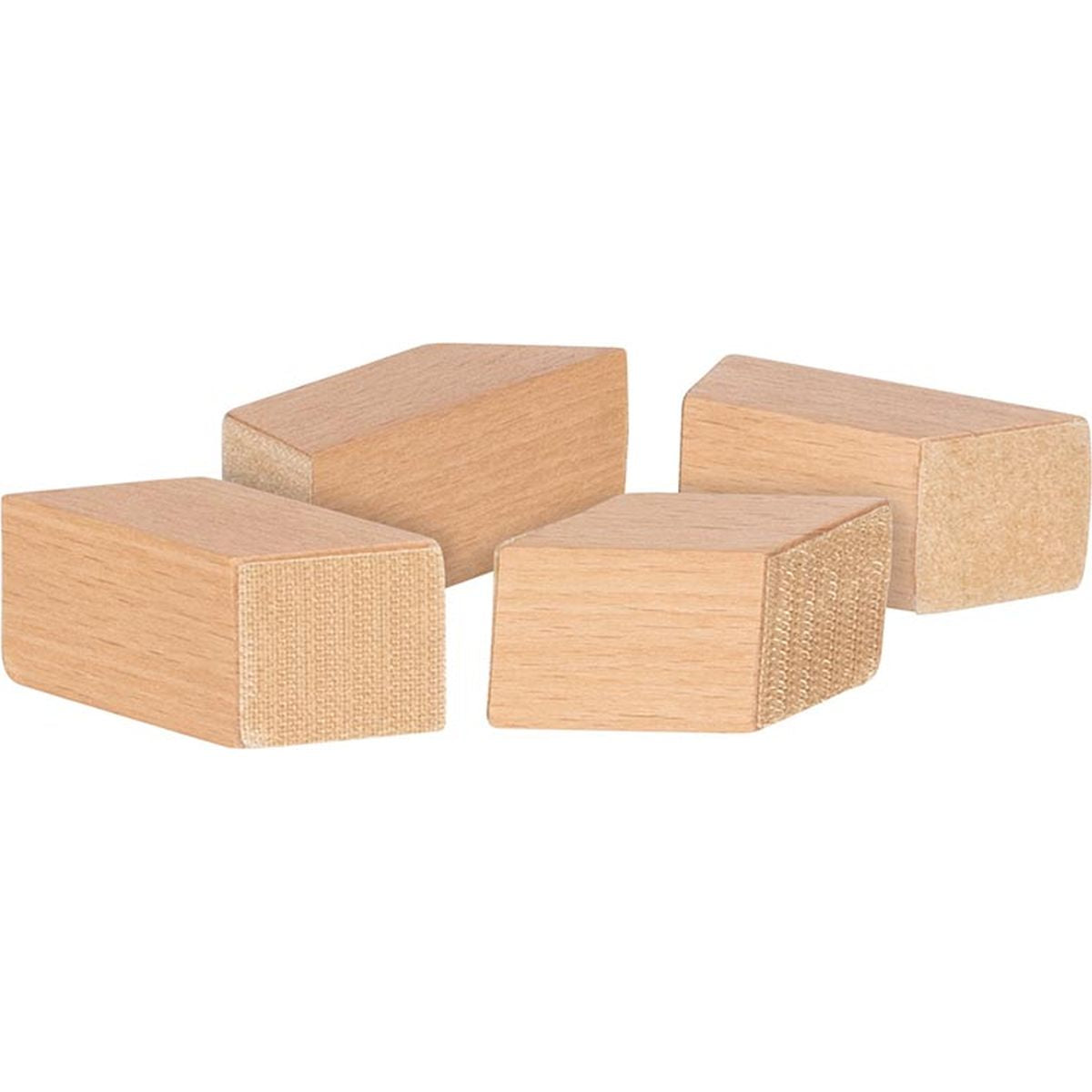 Holzbausteine mit Klettverbindungen und Säge