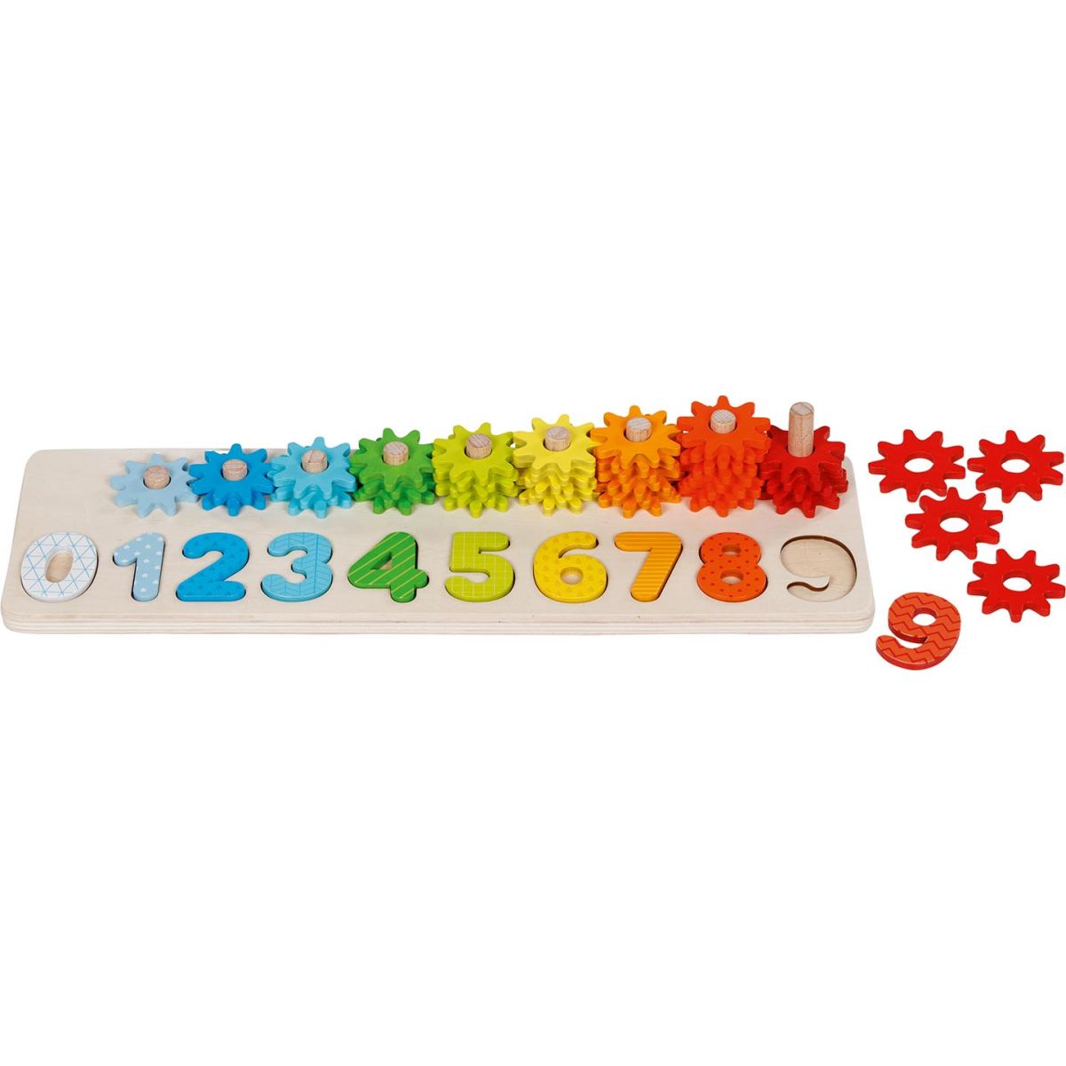 Sortierspiel Lerne Zählen mit Zahnrädern