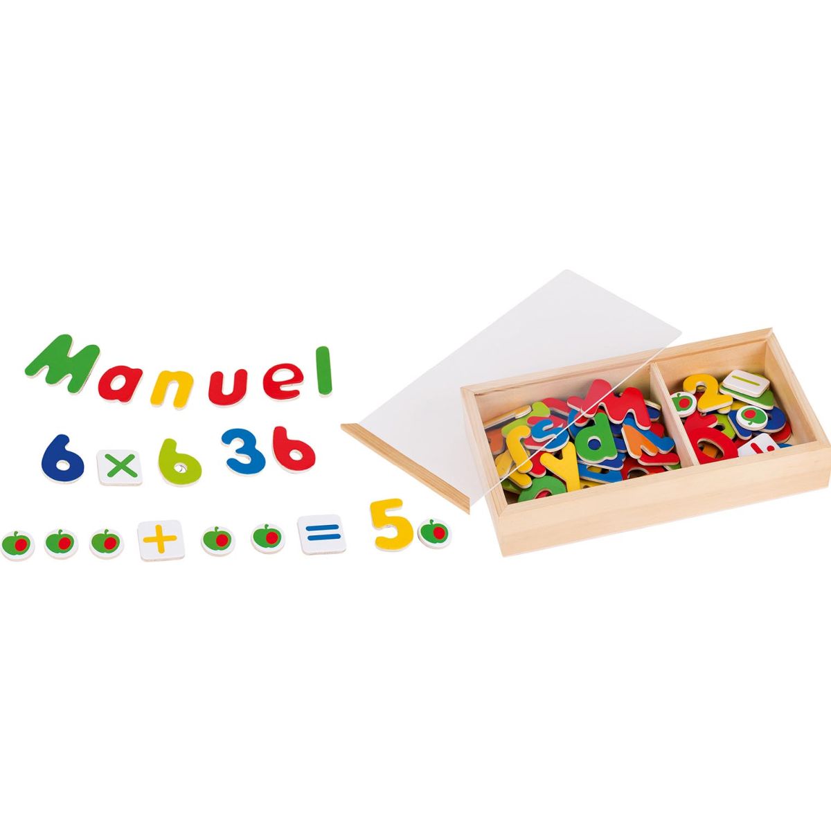 Magnet-Alphabet und Zahlen
