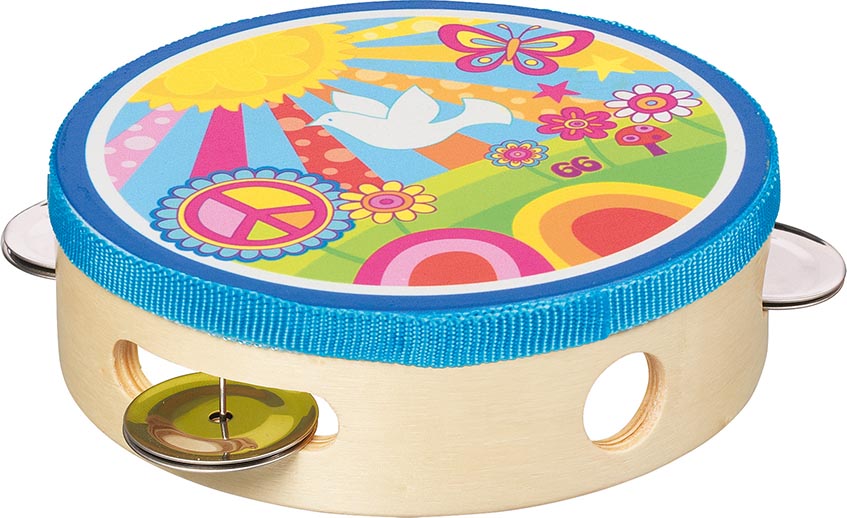 Tamburin mit Schellen Sonnenschein