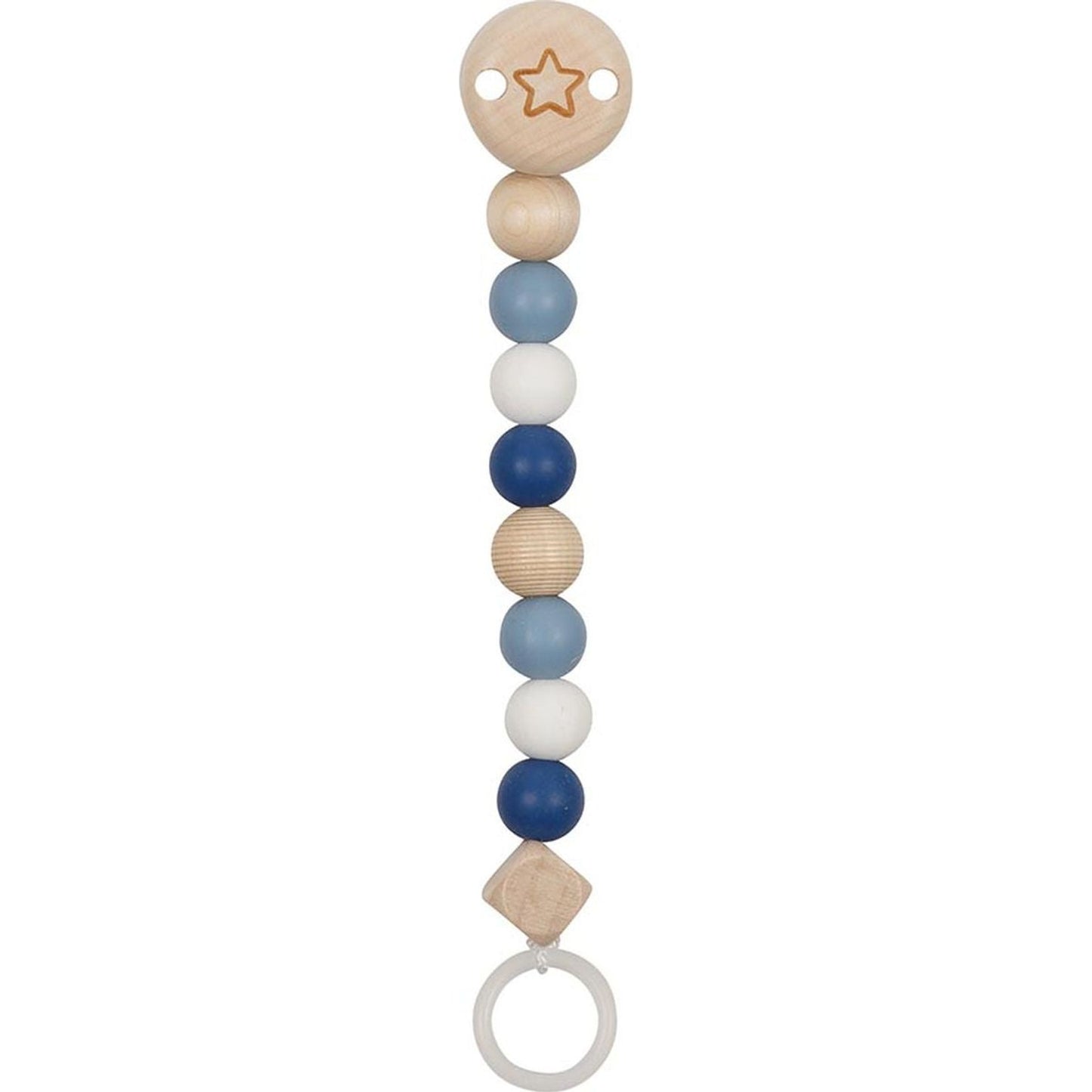 Schnullerkette Stern, blau