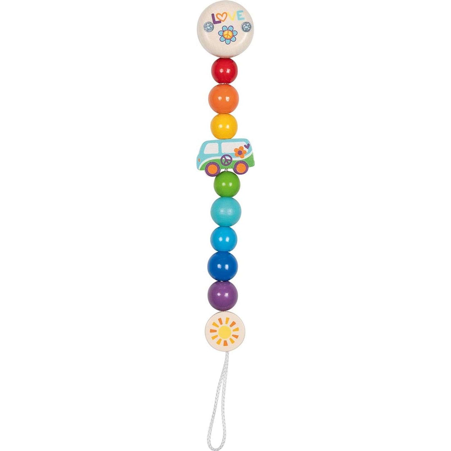 Schnullerkette Regenbogen 66