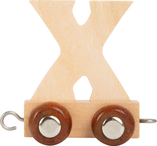 Buchstabenzug Holz X