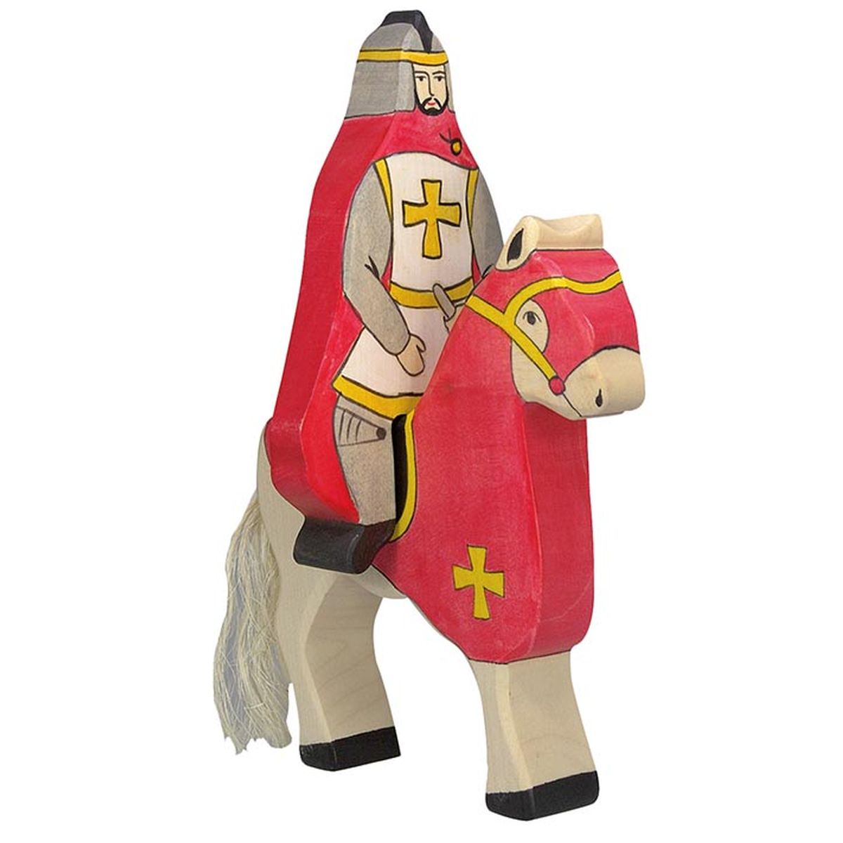 Roter Ritter mit Mantel, reitend (ohne Pferd)