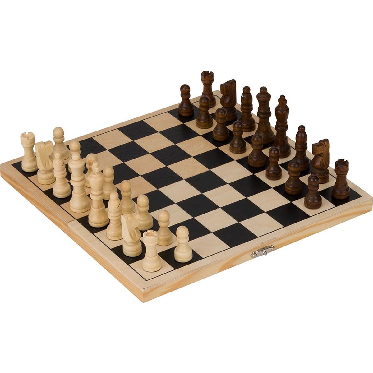 Schachspiel in Holzklappkassette