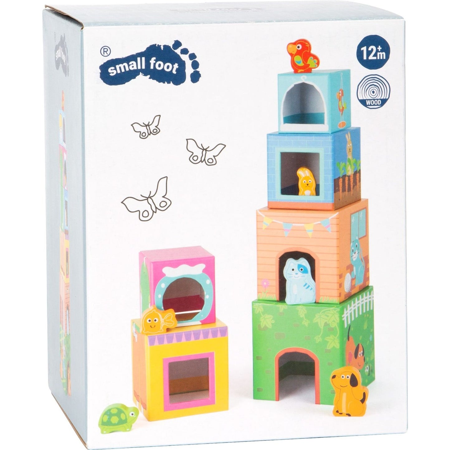 Stapelwürfel mit Figuren Haustiere