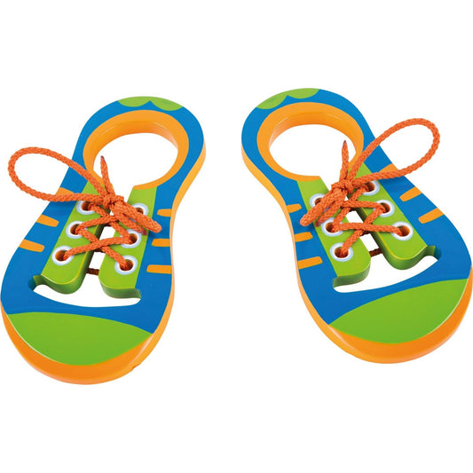 Fädelschuhe Schleife lernen