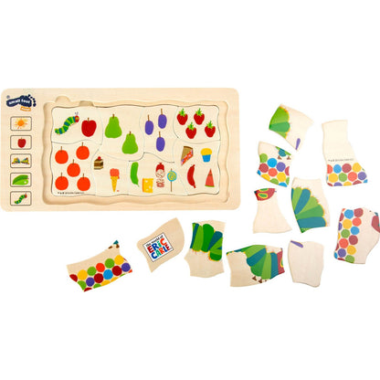 Raupe Nimmersatt Schichtenpuzzle
