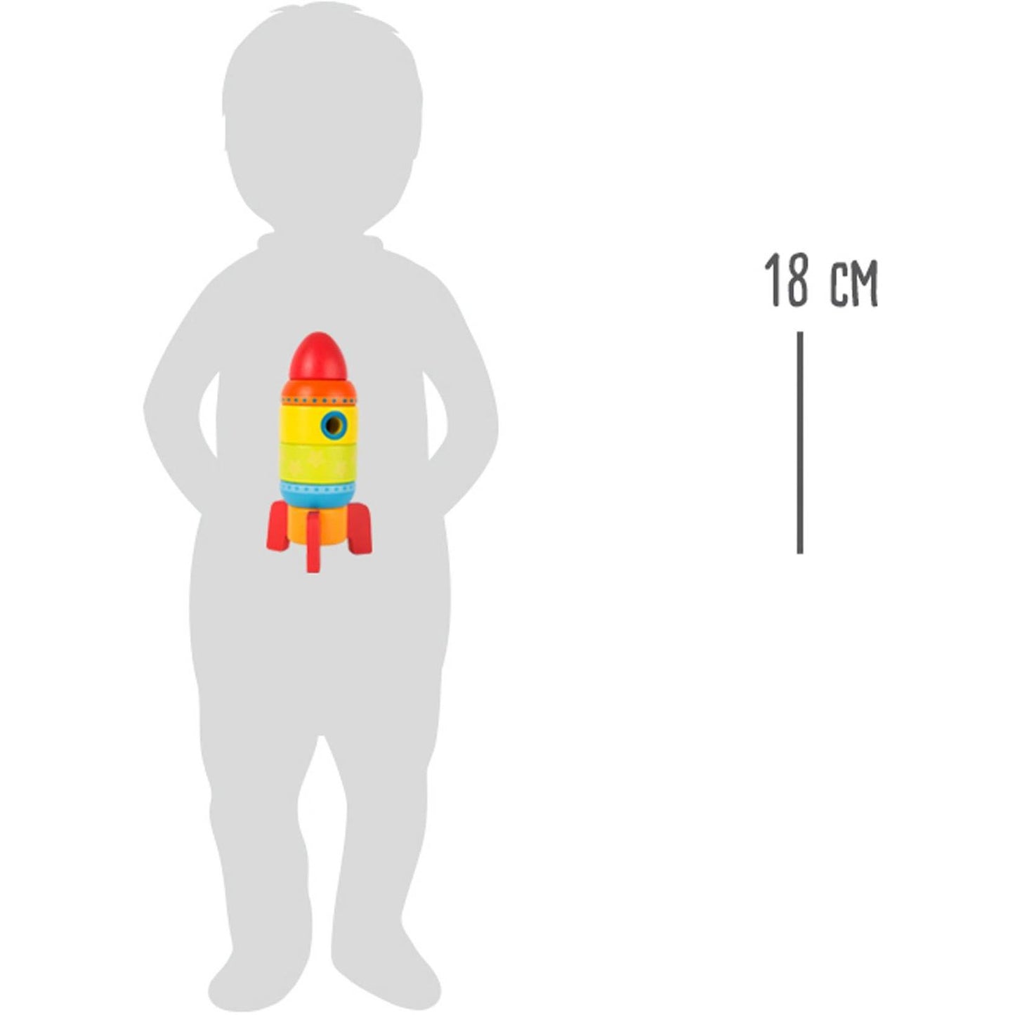 Bunte Stapelrakete