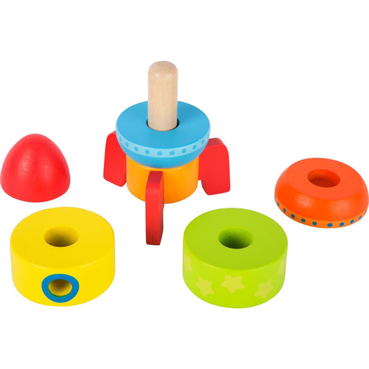 Bunte Stapelrakete