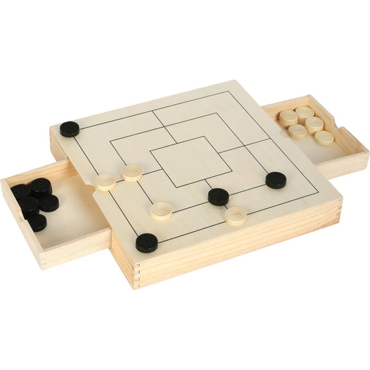 Spiele-Set Schach, Dame & Mühle