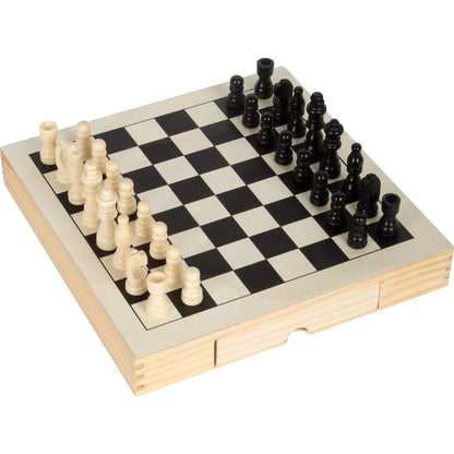 Spiele-Set Schach, Dame & Mühle