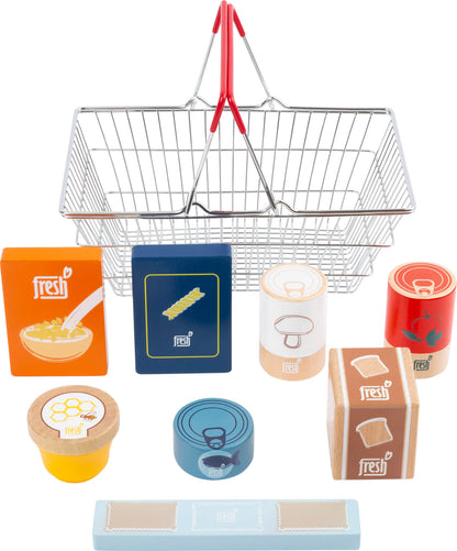 Lebensmittel-Set im Einkaufskorb „fresh“