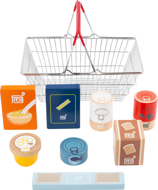 Lebensmittel-Set im Einkaufskorb „fresh“