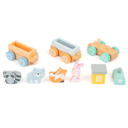Holzzug Pastell