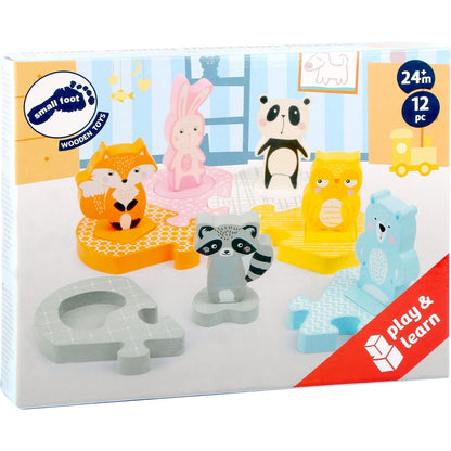 Steckpuzzle Pastell
