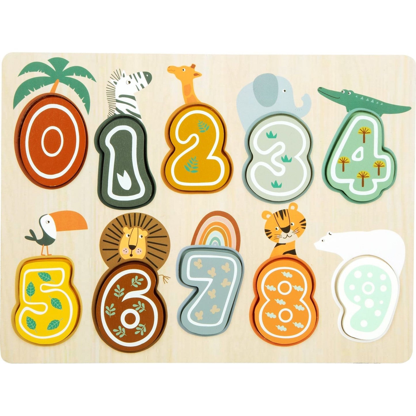 Setzpuzzle Zahlen „Safari“