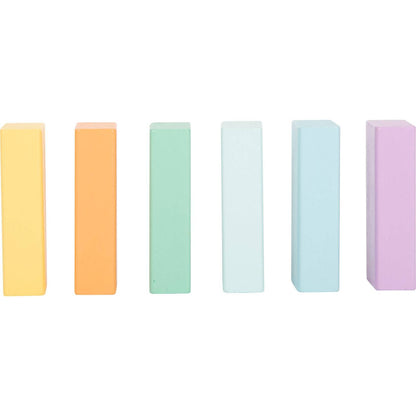 Holzbausteine Pastell