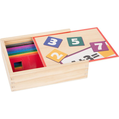 Lernspiel Holzpuzzle Mathematik