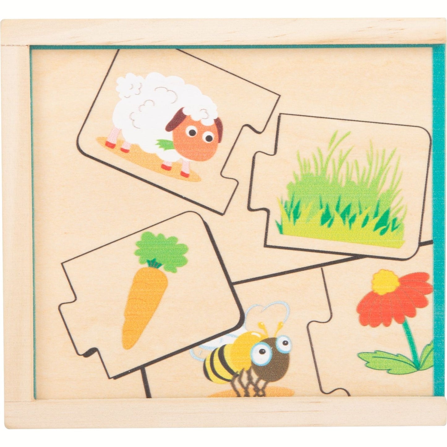 Puzzle-Box Tiere füttern