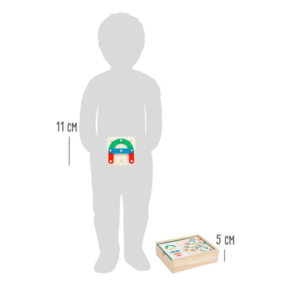 Lernspiel Steckpuzzle Buchstaben und Zahlen