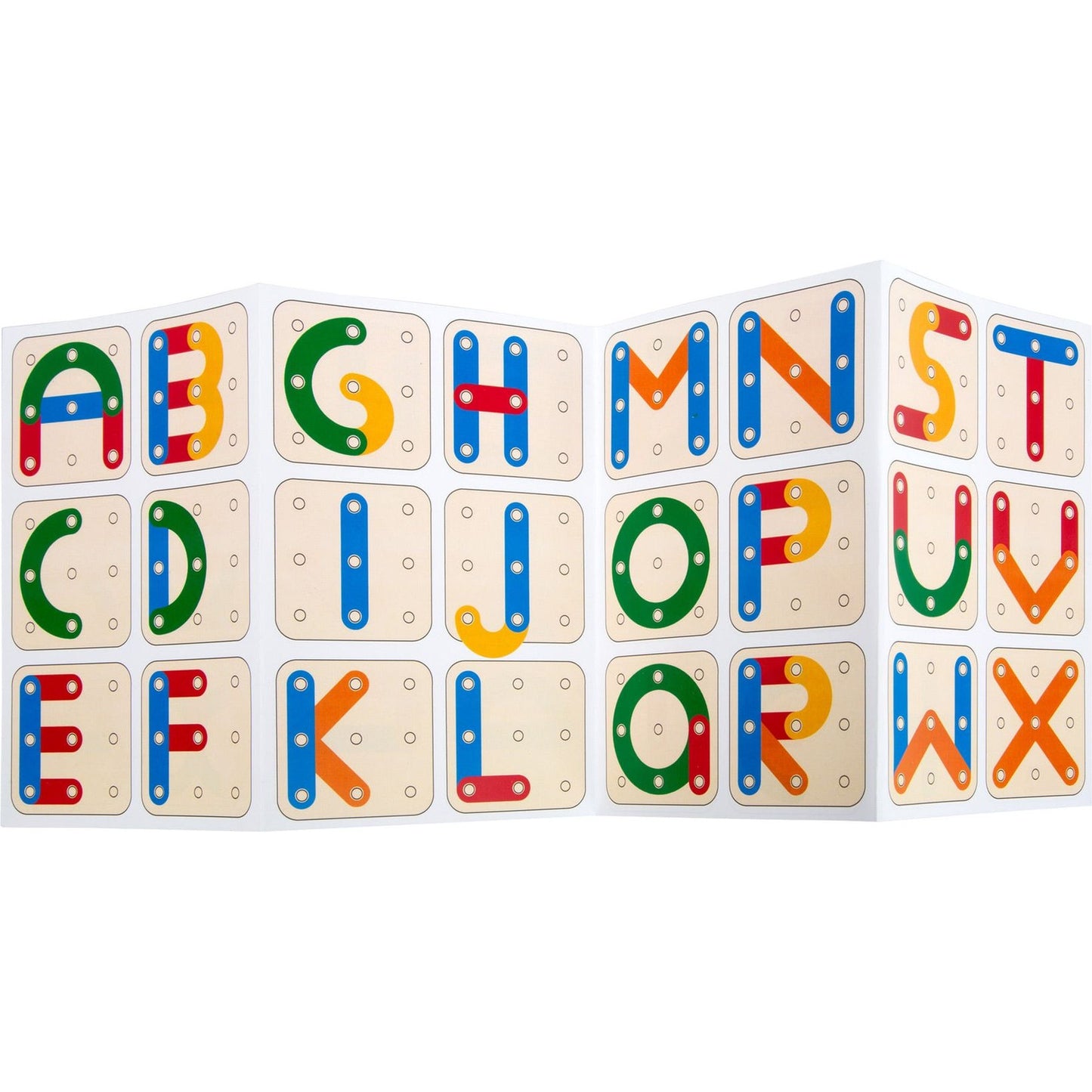Lernspiel Steckpuzzle Buchstaben und Zahlen