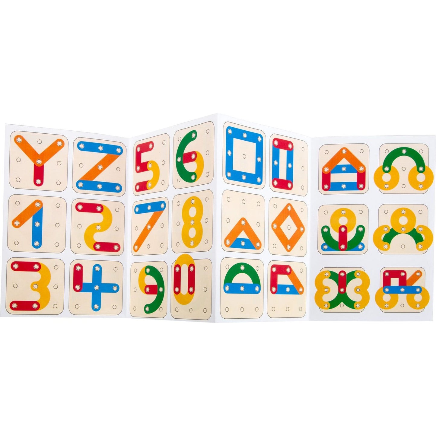 Lernspiel Steckpuzzle Buchstaben und Zahlen