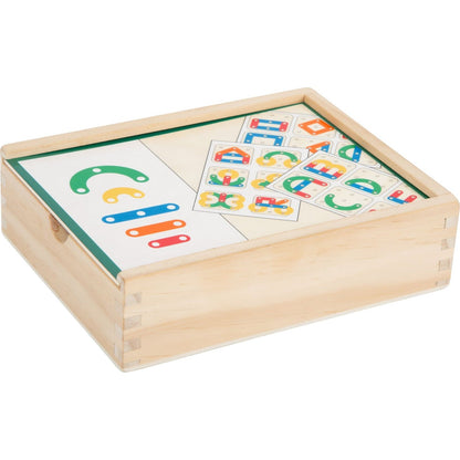 Lernspiel Steckpuzzle Buchstaben und Zahlen