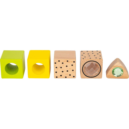 Holzbausteine Fantasiewelt