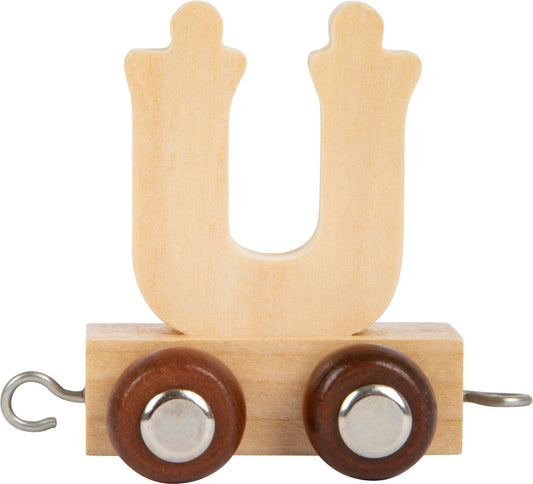 Buchstabenzug Holz Ü