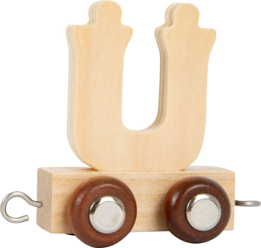 Buchstabenzug Holz Ü