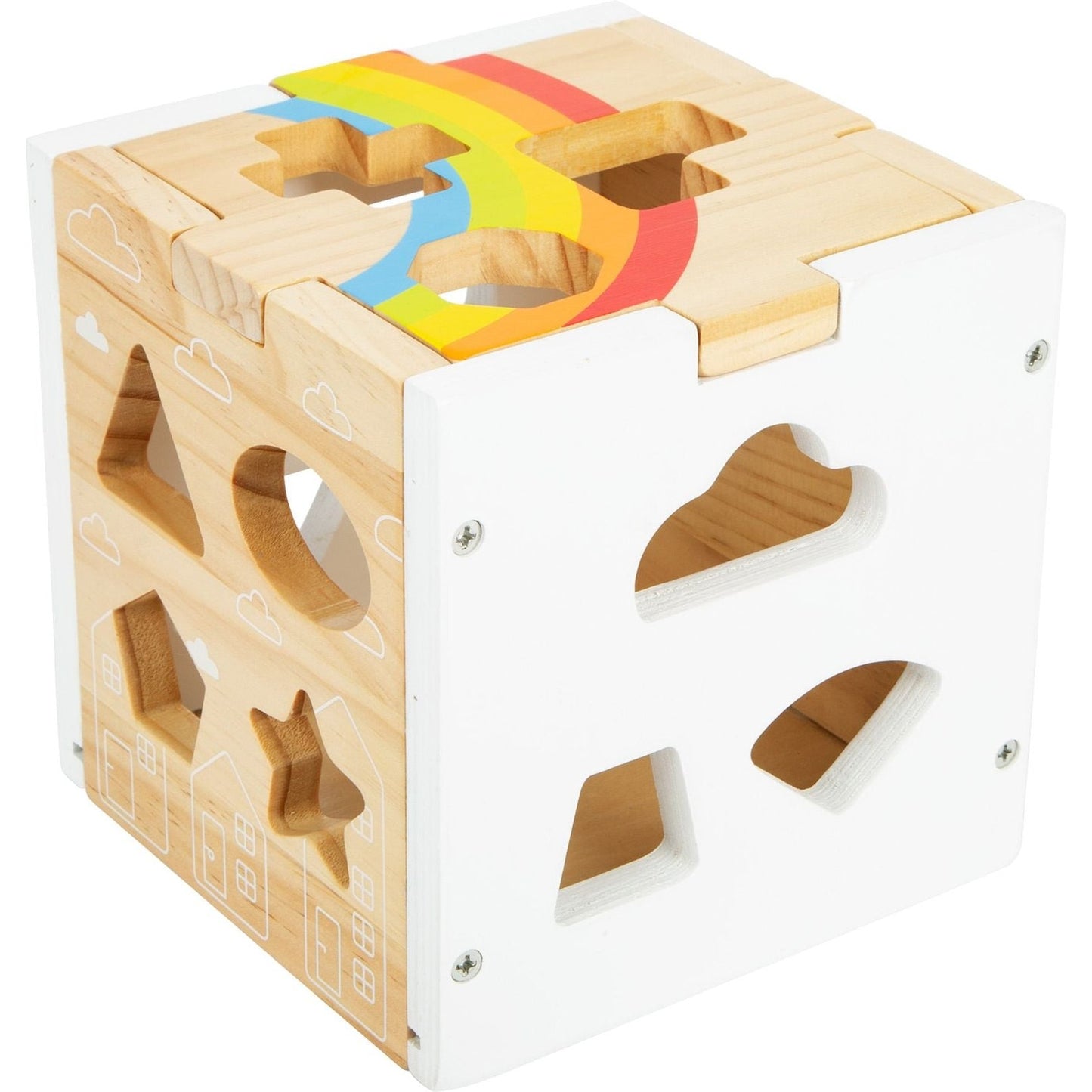 Steckwürfel Regenbogen